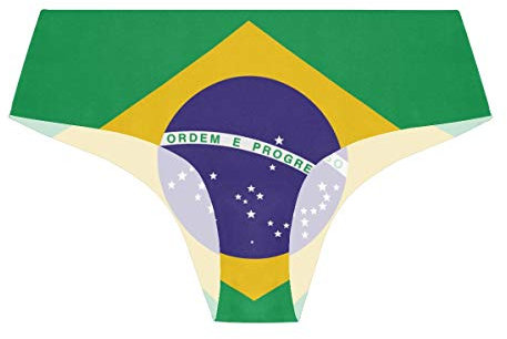 FANTAZIO Flag of Brazil Women’s Panties Comfort Ultra-Soft Underwear
