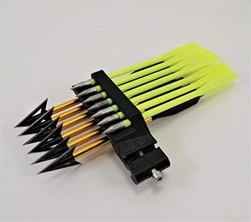 Crosbow Picatinny Bolzenhalter, Schwarz (7 + 6 rechts)