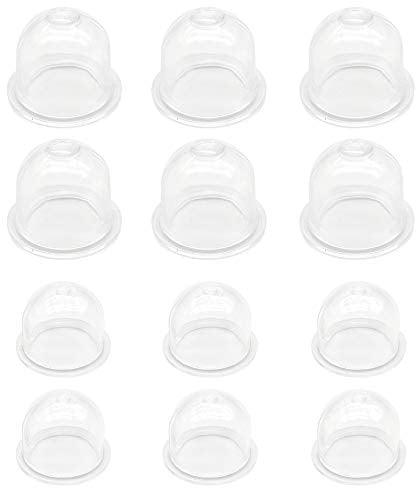 12 Stück Zündkapsel Primer Pumpe, Kraftstoffpumpe Vergaser Primerkolben, für Rasenmäher, Gebläse, Rasentrimmer, Schneider, Hecken, Trimmer, Kettensäge