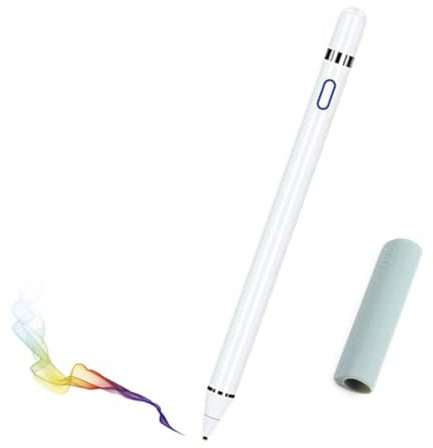 Stylus Pen Pencil 1st Generation Gen Replacement Compatible For Apple iPad Pro 1st & 2nd iPad 6th & 7th iPad Mini 5th iPad Air 3rd Gen Generation and iOS Android Capacitive Tablet Touch Screen (White)