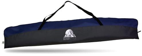 Rawstyle Skitasche Erwachsene Skisack für Ski Skistöcke 160cm oder 180cm wasserdicht Ski Bag Ski Cover Wintersport Skiaufbewahrung Modell 2 (schwarz-blau (180cm))