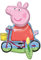 Amscan Anagram 4257011 – Peppa Pig Jumbo Sitter Folienballon – 55,9 cm