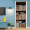 VIRANDA 3D Türtapete Selbstklebend TürPoster - Bücherregal - Türaufkleber Fototapete Abziehen und Aufkleben Türfolie Tür Tapete Poster Stickers 90 x 200 cm
