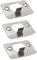 3 Pcs Door Strike Plate Stainless Steel Door Latch Strike Plate D Shaped Latch Plate Door Striker Keep Plate for Mortice Door Latch