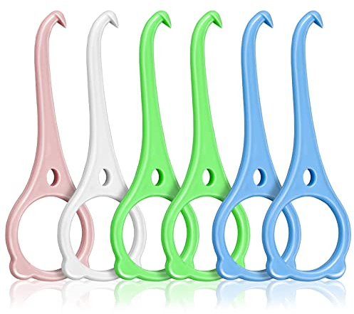 cobee Aligner Removal Tool, 6 Stück Unsichtbare Zahnentfernung Aligner Chewies Removal Tool Kit Aligner Zahnhaken Oral Corrector Retainer Remover für unsichtbare Zahnspangen(Bärenform,4 Farben