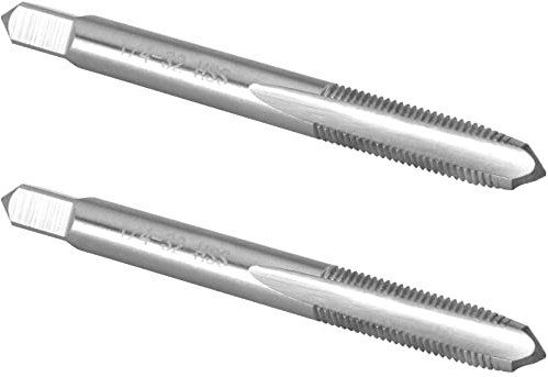 Burkit Lot de 2 tarauds à filetage UNEF 1/4-32 pour droitier, HSS 1/4 x 32 UNEF