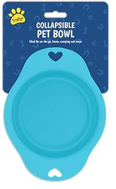 Extendable Pet Feeding Travel Dog Bowl Portable Feeder Collapsible Foldable Food Water Bowl Ideal For Small Pet Indoor And Outdoor Activity 19 (W) X 24 (H) In Size Pack Of 1 (19 (W) X 24 (H), blue)