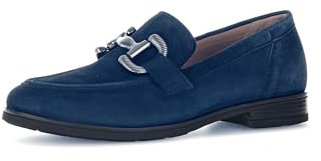 Gabor Damen Slipper, Frauen Slip On,Wechselfußbett,Moderate Mehrweite (G),College Schuhe,Businessschuhe,dk-Blue (CDF matt),40 EU / 6.5 UK