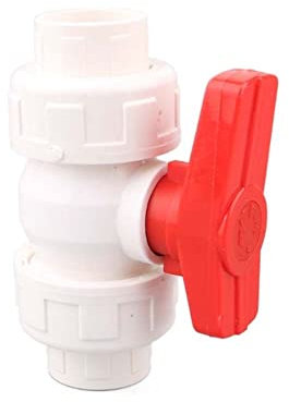 Clapet anti-retour en PVC à double union pour contrôle du débit d'eau (diamètre intérieur 32 mm)