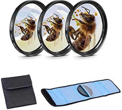 Lot de filtres macro pour objectif d'appareil photo Panasonic Lumix S5 II, S5 IIX avec objectif Panasonic Lumix S 20-60 mm f/3.5-5.6 67 mm