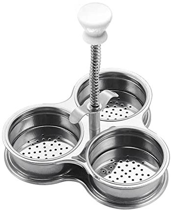 ZAANU Eierkocher aus Edelstahl, Eierkocher mit 3 Gittern, Eierkocher for die Küche, niedlicher Eierkocher, Eierkocher-Set aus Kunststoff, multifunktionale Küchenhelfer/192