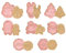 HIMKI Ausstechformen Kinder 3D Cookies Cutter Set, 8-/10-teilig DIY Keksausstecher Plätzchenformen mit mehr Mustern für Weihnachten Halloween Ostern Geburtstag Kinderparty usw (8pcs-Weihnachten-A)