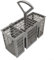 Cutlery Basket, Detachable Gray Cutlery Basket for Dishwasher - 6 Compartments - Compatible with Various Brands and Models