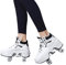 Shoes with Wheels, 2-in-1 Multifunctional 4-Wheel Shoes with Roller Skates, Deformation Shoes for Men, Women and Children,38