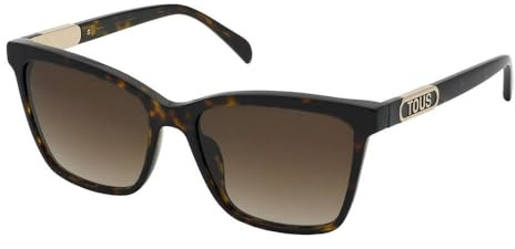 TOUS Damen Stoc20 Sonnenbrille, Glänzendes Braun/Gelb Havana, 54