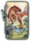Depesche 11772 Dino World 3 Fach Federtasche LED Landschaft