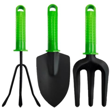 SAPRA®| |Gardening Kit with 3 Pieces Rastel Fork and Carbon Steel Shovel