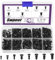 Swpeet Lot de 400 Rivets de Retenue de Voiture, 8 Tailles, en Nylon, pour Accessoires d'Intérieur, Pare-Chocs, Bouclier de Radiateur et Anti-Éclaboussure
