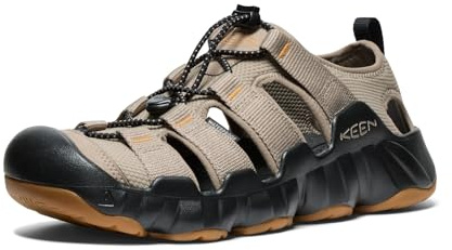 KEEN Men's Hyperport H2 Breathable Easy On Comfortable Hiking and Water Sandals, Brindle/Black, 10.5