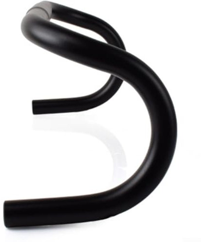Carbon Gravel hHandlebar Big Flare Bar Cycle Cross Rennradlenker 400 420 mm Kohlefaser Fahrrad (Schwarz)