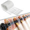 Hoonng 10cm Stegband Gardinenband Schlaufenband Transparent Verdeckte Vorhangband zum Aufnähen, Stil 1, 12M