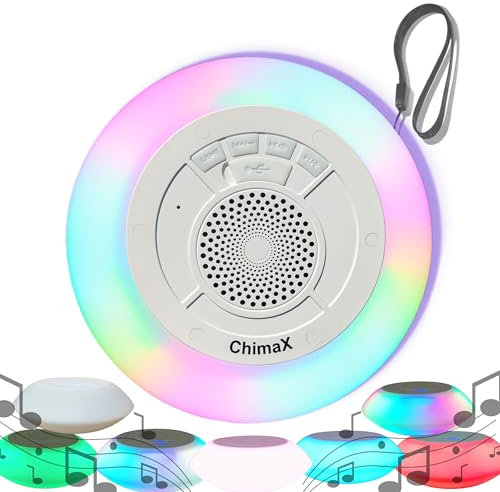 ChimaX Bluetooth Speaker, Portable Wireless Colourful Speakers, 8 RGB Light Control Mode, for Hands Free Phone Call, Garden Party, BBQ, Camping, Gift, Travel, BT Music Sounders by TradeProvider®