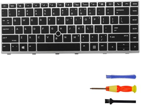 Teclado retroiluminado Compatible con HP EliteBook 840 G5 846 G5 745 840 G6 14u G5 (Estados Unidos)
