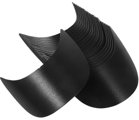 VALICLUD 20pcs Curved Plate Eyebrow Goggles Visor for Hat Practical Hat Visor Hat Part Cyclist Hat Visor Motorbike Helmet Sun Visor Outdoor Helmet Visor Sun Proof Visor Black Resin