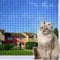 Tatamiyya Katzennetz Für Balkon, 8x2m Katzennetz Drahtverstärkt ist Robust Biss- Und Reißfest, UV- Und Witterungsbeständig, Zum Balkonen, ​Terrassen Und Fenstern(Schwarz)