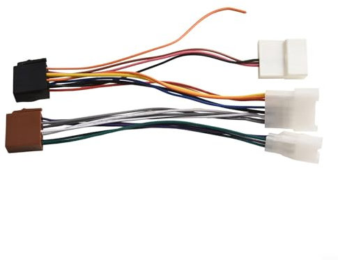 Commande au volant compatible avec adaptateur ISO pour autoradios, installation rapide avec matériaux
