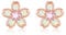 Kirschblüten Ohrringe 925er Sterlingsilber Opal Blumen Ohrstecker Muttertag Schmuck für Damen Mütter