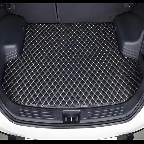 Funda de Maletero de Coche Coche para Seat Ibiza 6J 2008-2017, Cuero Alfombrillas Maletero, Almohadilla Protectora Del CojíN Durable Antisuciedad,A