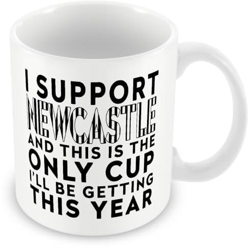 MUGGZ Funny Newcastle Mug – Football Fan Gift for Men – Only Cup This Year | Newcastle gifts for men & women, funny Newcastle cup, football mug, mugs for men, Magpies birthday gift