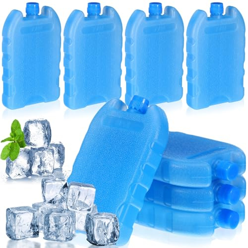 SAFIGLE 8 blocs réfrigérants réutilisables pour glacières, adaptés au bureau, à la chambre à coucher, au salon, à la climatisation, aux boîtes à déjeuner
