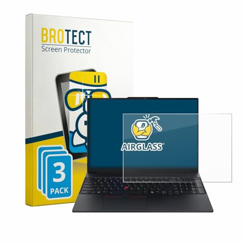 BROTECT 3 Stück Schutzglas für Lenovo ThinkPad E16 Gen 4 Schutzfolie Panzer Folie Glas[Extrem Kratzfest 9H, Anti-Fingerprint, Ultra-Transparent]