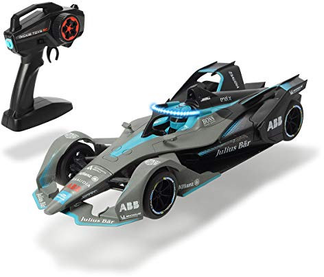 Dickie Toys Formula E Gen2 RC Auto, RC Rennauto, Gun-Controller, Attack-Modus, Halo-Lichteffekt, 8 bis max. 11 km/h, USB-Ladefunktion, inkl. Batterien, 36 cm, ab 6 Jahren