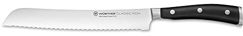 WÜSTHOF Classic Ikon Bread Knife, 20 cm, Black