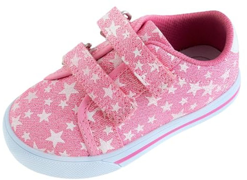 Chicco, Sneakers à Double Velcro, Confortables, Légères, Flexibles et Transpirantes, Fille, Conçu en Italie, Rose, Taille 26