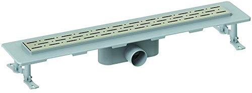 Linear Shower Drain, Stainless Steel Grate, 600mm Adjustable feet
