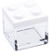 Omada Design Favor Boxes aus Plexiglas, 24 Stück, Ziegelform 5x5x5 cm mit farbigen Deckeln, ideal für 5 Hochzeitsmandeln, Geschenkidee für Zeremonien, Hochzeitsbevorzugungen (24 Stücke Weiße)