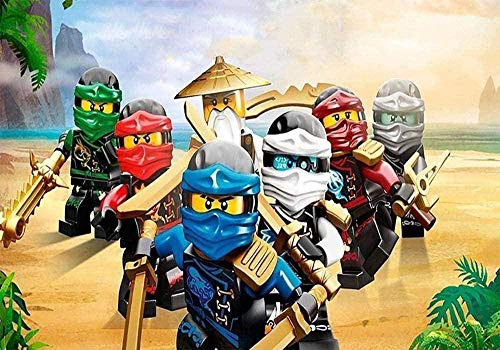 HBGLX Diamond Painting Kits für Erwachsene DIY 5D by Number Kits Halloween Horror Cartoon Japan Ninjago Vollbohrer Diamond Cross Stitch S, Exquisites Halloween Dekor Geschenk 40X50Cm