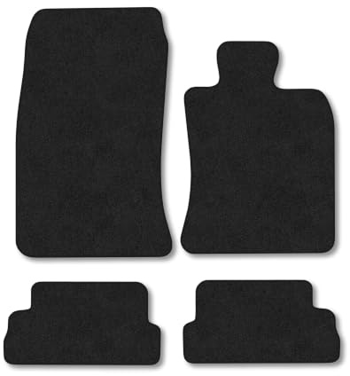 Mini Convertible (2008-2015) Carpet Car Mats | Black Edge Trim Tailored Fit Floor Mats Full Coverage Protection Accessories Easy Clean Anti Slip Made in the UK