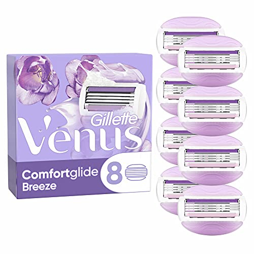 VENUS Gillette Glisse de Confort Breeze, Lames de Raisoir Multicolore, 8 Unités