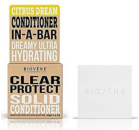 BIOVENE' Citrus Dream Clear Protect Solid Conditioner Bar 40 Gr Geruchlos