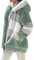 ABINGOO Damen Mantel Kapuzenjacke Winterjacke Mode Warm Hoodie Pullover Jacken Reißverschluss Plüschjacke Fleecejacke Oberteile(Grün,L)