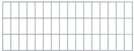 GABIONA Grille de gabion 5 x 10 cm (80 x 30 cm)