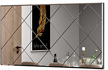 moebel17 6757 Mofo Spiegel Wandspiegel Badspiegel Flurspiegel Kosmetikspiegel, Rahmenlos rechteckig, Transparent, modern, 120 x 60 x 2,2 cm