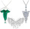 HJYZY Lot de 3 broches Arwen en forme d'étoile du soir et papillon - Le Seigneur de l'Anneau Hobb1t - Vintage - Feuille verte - Elfique - Pendentif, Zinc, Pas de gemme