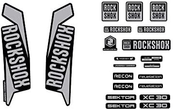 Adesivi compatibili con forcella bici Rock Shox Sektor XC30 Recon Revelation 29''