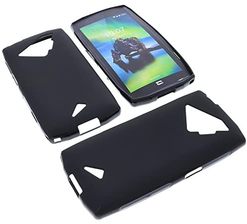 foto-kontor Coque Compatible avec CrossCall Action X5 Housse pour Smartphone Étui en Caoutchouc TPU Noir